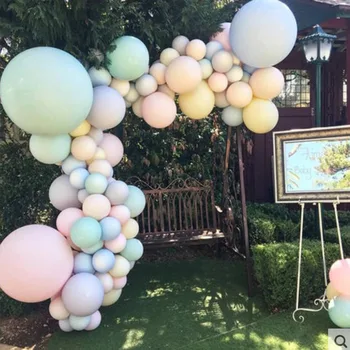 24 collu Lateksa balonu Macaron Krāsu Baby Duša, Meitene, zēns, Dzimšanas dienas svinības Dekorēšana, baloni, Kāzu svinības, Piegādes Ballon 25pcs