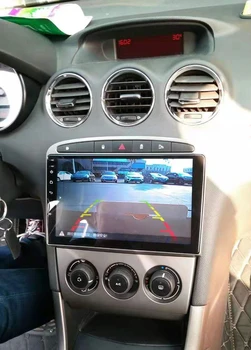 2din automašīnas radio, gps Peugeot 308 408 ar android 8.1 wifi 4g četrkodolu stūre kontroles atpakaļgaitas kamera atbalsta 2G+32G