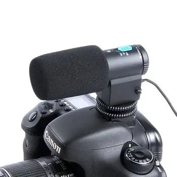 3,5 mm MIKROFONA Ligzda Mini Ārējās Black Virziena Stereo Mikrofons Mic-109 Canon EOS M3 760D 750D 700D 550D 70D 7D 60D 6D 5Ds
