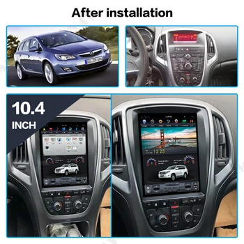 4G RAM Vertikāla Ekrāna Auto GPS Multivides Video Radio Atskaņotājs Opel ASTRA J Verano 2010. - 2013. Gadam Android Sistēma Navigaton Stereo