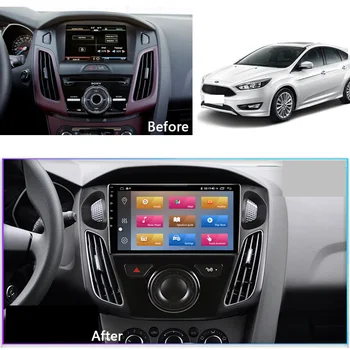 Android 10 Automašīnas Radio Multimediju Video Atskaņotājs Ford Focus 3 Mk 3 2012-2017 GPS Navi Auto Stereo, Atbalsta Bluetooth, WIFI, USB