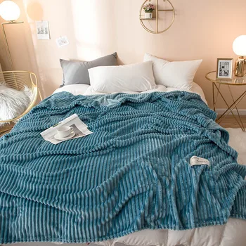 Karstā pārdošanas плед SABIEZĒT Koraļļu Vilnas segu uz gultas mājās pieaugušo Skaistu krāsu sega siltām ziemas dīvāns ceļa sega