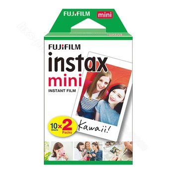 Oriģināls 20pcs Fujifilm Fuji Instax Mini 9 Instant Filma Baltā Mala 9 8 7s 90 10 20 25 50 Liplay SP-1 SP-2 Instax Kamera
