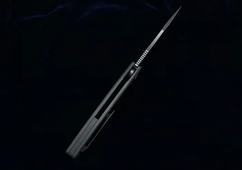 Yon Xanadu 650 Saliekamais nazis ar titāna sakausējuma rīkoties D2 tērauda lodīšu gultņu medību nazis āra kempings taktiku EDC rīks