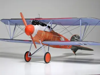 1:33 DIY Papīra Paraugs vācu Cīnītājs Albatros D. V WW I Zēns Dāvanu Papercraft 3D Puzzle