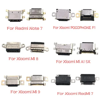 10 Gab., Tipa-C USB Uzlādes Port Savienotājs, Iespraudiet micro Jack Ligzda Xiaomi Mi A1 A2 8 9 CC9E Max3 Sajauc 3 Redmi 7. Piezīme
