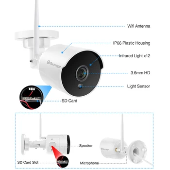 1080P 2MP Bezvadu IP Kameras IS Nakts Redzamības divvirzienu Audio Ieraksts P2P Onvif Video Drošības Wifi Kameru Āra CCTV Uzraudzības