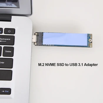 10Gbps PCIe, Pamatojoties M Taustiņu Cieto Disku Converter Lasītājs NVMe USB Adapteris M. 2 M Taustiņu SSD diska uz USB 3.1 Gen 2 A Tipa Kartes Dropship