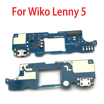 10Pcs/Daudz, Micro USB Lādētāja Uzlādes Ostas Doka Savienotājs Mikrofons Valdes Flex Kabelis Wiko Lenny 5 Lenny5