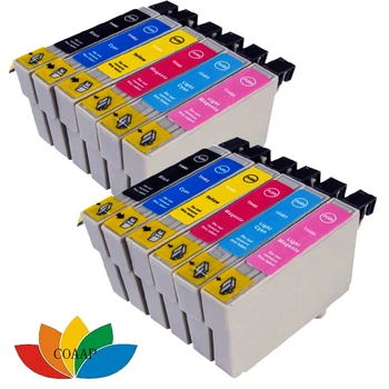 12 T0481-T0486 (T0487), ir Saderīgs Tintes Kasetnes Epson Stylus RX 500 600 620 640 Printeri