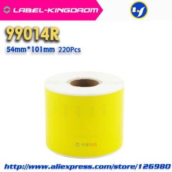 20 Ruļļi Dymo 99014 Dzeltens Sarkans Zaļš Krāsains Compatiable Etiķetes 54mm*101mm 220Pcs Savietojams LabelWriter 450Turbo Printeri