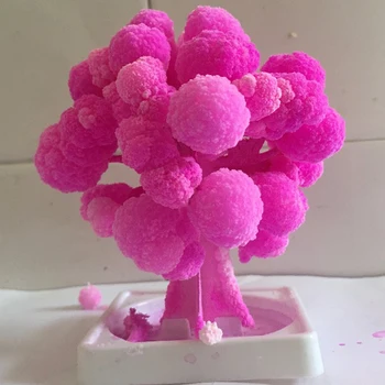 2019 90mm H ThumbsUp!Magic Japāņu Sakura Tree Darbvirsmas Cherry Blossom-Pavisam Karstu Japānā Rozā Mystic Papīra Koki Bērnu Rotaļlietas