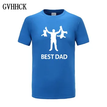 2019. gada Pasaules Labāko Dad T-Krekls luksusa zīmolu tshirt Dāvanas Tēti tēva Diena Klāt nr.1 tētis kokvilnas modes t-krekli vīriešu