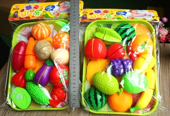2019Pretend Spēlēt Plastmasas Pārtikas Rotaļlietas Griešana Augļu izcelsmes Pārtikas Izlikties, Spēlēt Bērni-Bērniem