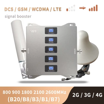 2G 3G 4G Mobilā tīkla Signāla Pastiprinātājs LTE WCDMA GSM 800 900 1800 2100 2600mhz Mobilā Signāla Pastiprinātājs Repeater Mobilo Telefonu Pastiprinātājs