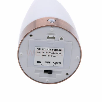 3 Režīmu PIR Kustības Sensoru Retro gultas lampa, Akumulatora Jaudas LED is sensoru Vannas istaba Mājas restorāns ēsmas zivtiņu vadi comedor iekštelpu apgaismojums