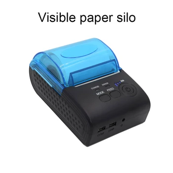 58mm Bluetooth termoprinteri Mini POS Saņemšanas Printeris Rēķinu Mašīna Rokas Portatīvo Veikals Printeri iOS Android Zijiang 5805