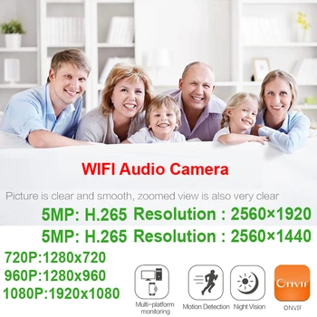5MP Wifi bezvadu Mini Kamera Ip 1080P HD 1.7 mm Platleņķa Objektīvs, Panorama Cam Home Security Bezvadu Audio Mikro Mazie CCTV Uzraudzības KĪN