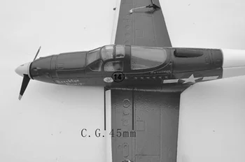 700mm P39 Mini EPO RC Warbird Modelis Aeromodelismo DIY Komplektu