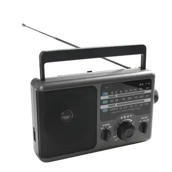 AM FM Portable Klasiskā Radio ar Lielu Skaļruņu Baterijas Vai AC Strāvas Tranzistoru Radio trīs joslas analogais uztvērējs ar lielu Rokturi