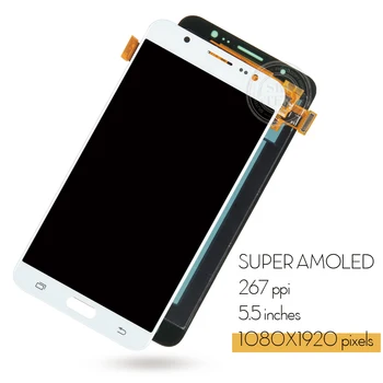 AMOLED/TFT Samsung Galaxy J7 2016 J710FN LCD Displejs J710 J710F Touch Screen Digitizer Montāža Stikla J710F J710M J710 LCD