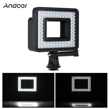 Andoer Action Camera LED Ring Light Aptumšojami 80pcs Lodītes, par GoPro Hero 4/3+/3 SJCam Sporta Videokamera