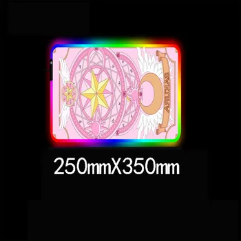 Anime Sailor Moon RGB 900*400 Gumijas Gaming Mouse Pad LED Apgaismojums Klēpjdators Tastatūra Pad Anti-Slip Labākā Izvēle CS peles paliktnis XL Mat