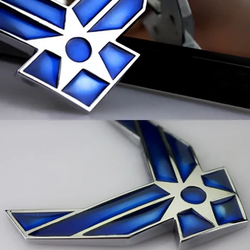 AQTQAQ 1gb 3D Metāla ASV Gaisa Spēku, Auto uzlīmes, Logo, Emblēmas Nozīmīti Auto Stils universālās kategorijas uzlīme, piemērots visiem auto, auto rotājumi