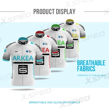 ARKEA Pro Komandas Džersija Komplekts Vīriešu Riteņbraukšanas Apģērbs ar Īsām Piedurknēm BH Riteņbraukšana noteikts Vasaras Triatlona Skinsuit MTB Ātri Sausas Elpojošs
