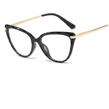 Augstas kvalitātes Vintage kaķu acu brilles Sievietēm pārredzamu skaidrs, briļļu rāmji Dāmas acu brilles stilīgas brilles