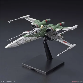 BANDAI Star Wars 1/72 X-Wing Starfighter Skywalker Zaļā Masa, Ražošanas Mašīnas Hand-made Modelis Apdare Statuja