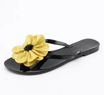 BEYARNE korejiešu stilā, Modes sieviete jelly pludmales sandales dāma flip flops dzīvoklis lietus slaidi bowtie sieviešu vasaras Čības, kurpes, 36-41