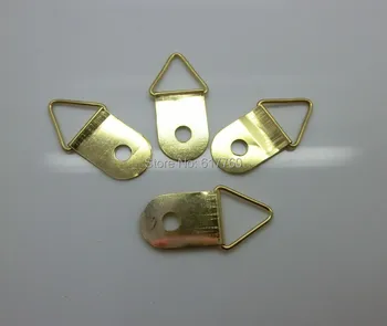 Bezmaksas piegāde-50gab Zelta Tonis Foto Rāmis saistīts Metāla āķi, apģērba Āķi 1 3 Caurumi.6cmx1.5cm J1787
