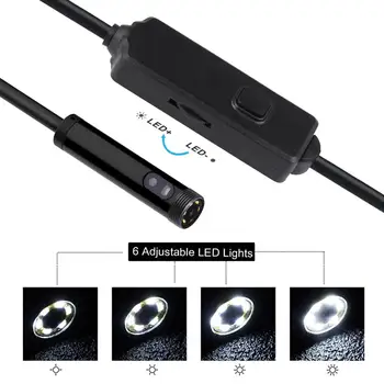 Bezvadu Dual Objektīvs Industriālo Endoskopu, USB c Tipa Cauruļu Automašīnas Pārbaudes Kameras 8mm Borescope ar Ekrāna Android Tālrunis Iphone