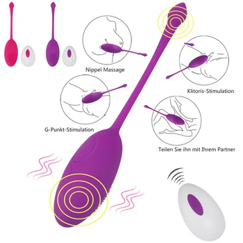 Bezvadu Tālvadības pulti, Vibrācijas, Lekt Olu Vibrators Seksa Rotaļlietas, lai Sieviete USB Tūpļa Klitora Nippel Maksts Masāžas Bumbu Seksa Rīks