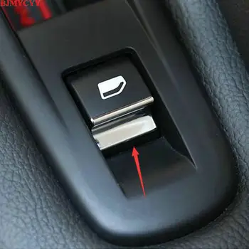 BJMYCYY auto stils ABS 7PCS/KOMPLEKTS Auto logu pacēlāju pogas rotā vizuļi Par Peugeot 308 308s T9-2017 auto piederumi
