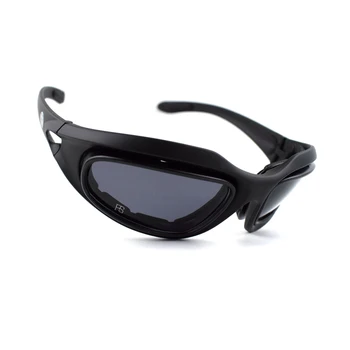 C5 Taktiskās Polarizētās Saulesbrilles, Airsoft Šaušanas Brilles Vīriešiem, Āra Medību Aizsargbrilles 4 lēcu Komplektu, Pārgājieni, Riteņbraukšana Brilles