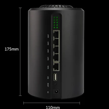 Caur Sienu Maršrutētāju, Wi-Fi Bezvadu Piekļuves Punkts Ar USB Portu 1200Mbps Spēcīgu WiFi signālu 2.4 G/5GHz WiFi Extender lielos attālumos