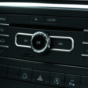 Chrome Interjera Aksesuārs CD Slēdzis Sequin Apdare Priekš Mercedes Benz CLA GLA B Klases A180 W176 E GLE Klases Kupeja ,Auto Stils