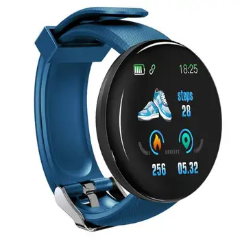 D18 Smart Skatīties Sirdsdarbības ātruma Monitors, asinsspiediens, Asins, Skābekļa Mērīšana Veselīgu Dzīves Miega Tracker iOS Android Tālrunis