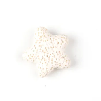 Dabas Multicolor Starfish Lavas Pērles Forma Vulkānisko Iežu Zaudēt Distances Krelles, Rotas, Auskari, Kaklarota, Padarot DIY 20/26/40mm