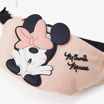 Disney jauns bērnu soma karikatūra Mickey Minnie Mouse jostas soma pleca soma monēta maku Bērnu Cute Mini Krūšu Soma Pleca Soma