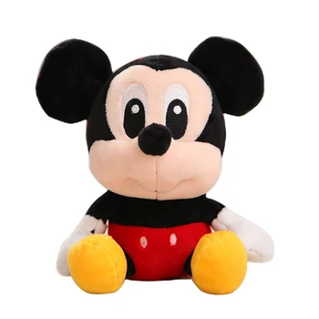 Disney Plīša Mickey Mouse Minnie Vinnijs Pūks Lelle Lilo un Stitch Cute Sedz Cūku Bērnu Dienu, kas pavadīta Rotaļlietu, Mazulis Meitene