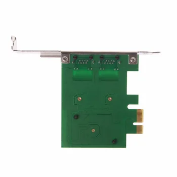 Dual-Port PCI Express PCI-E X1, Gigabit Ethernet Tīkla Karte 10/100/1000Mbps Likme LAN Adapteris Augstas Kvalitātes Au06 19 Dropship