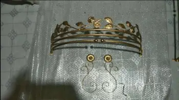 Eiropas stila dzelzs princese gultas aizkaru rāmis aizkaru, aizkaru audums displejs rāmja moskītu neto rāmis ar āķi