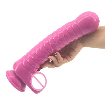 FAAK ilgi silikona dildo reālistiskā priekšādiņu krelles penis ar piesūcekni liels anālais dildo butt plug seksa produkti sievietēm masturbator