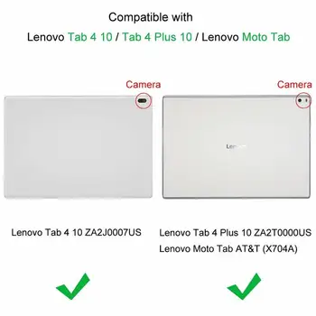 Gadījumā, ja Lenovo Cilnes 4 10 TB-X304F X304L X304 PU Ādas Tablete Segtu Stāvēt Capa Lenovo TAB4 10.1