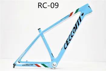 Gaismas krāsu krāsu 29er oglekļa mtb rāmja aizmugures width148*12mm un 142*12mm BSA BB30 PF30 kalnu velosipēdu rāmi