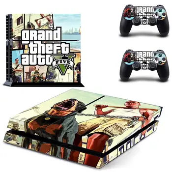 Grand Theft Auto GTA 5 PS4 Uzlīme Play station 4 Ādas PS 4 Decal Uzlīmes Vāks PlayStation 4 PS4 Konsoles & Kontrolieris Ādas