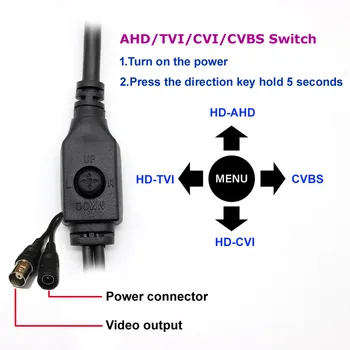 HD 4in1 AHD TVI CVI CVBS Modulis Starlight Zema Apgaismojuma 0.0001 Lux NVP2441+IMX307 2mp CCTV Drošības Kameras PCB kuģa 1080P